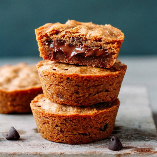 Nutella Stuffed Cookie Cups