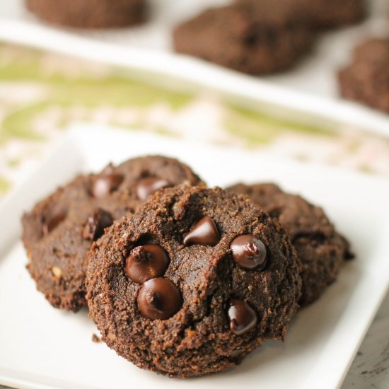 Paleo Double Chocolate Chip Cookies