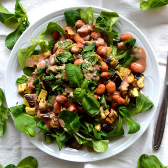 Roasted Aubergine Salad