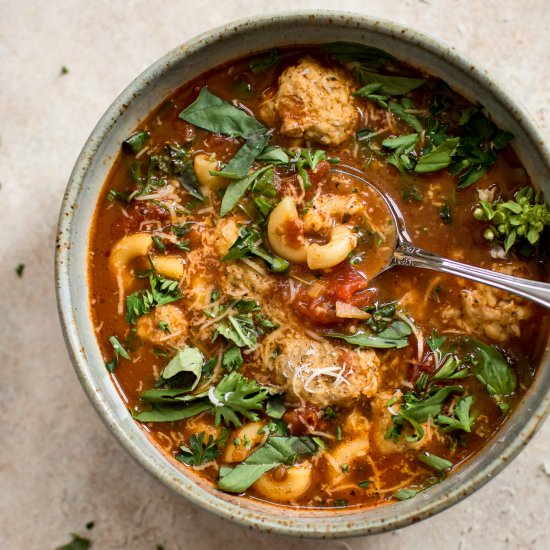 Turkey Meatball Soup