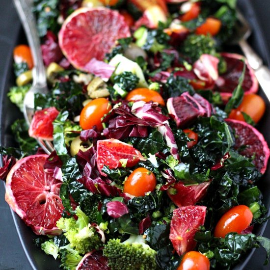 Blood Orange Kale Salad