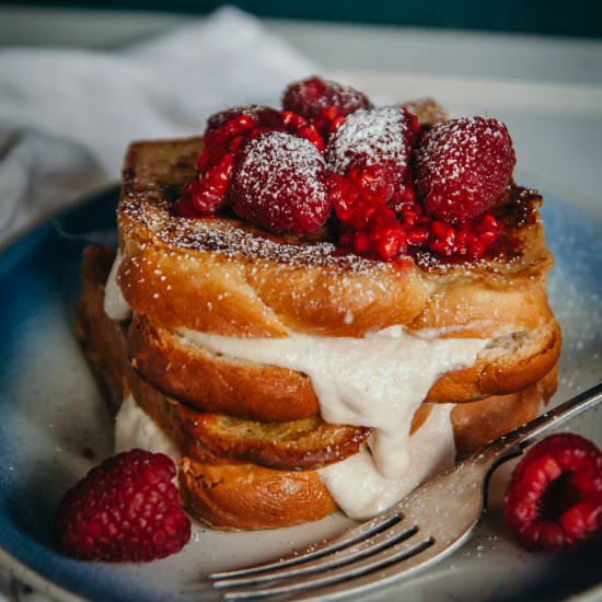 Stuffed Vegan French Toast