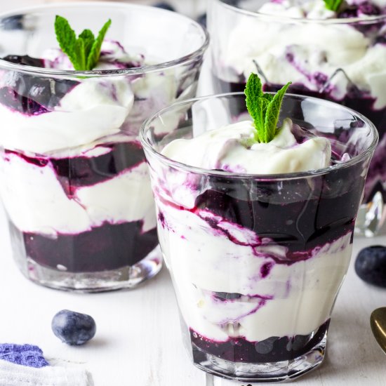 Blueberry Cheesecake Fool