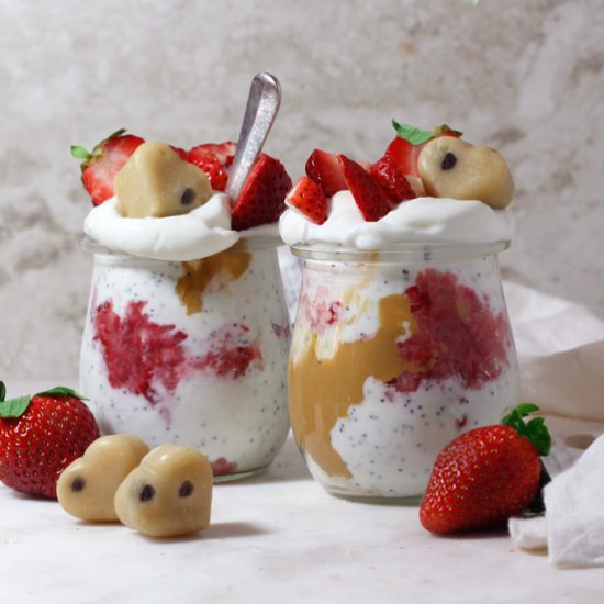 Strawberry Shortcake Poppy Parfait