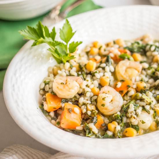 Lemon herb shrimp and veggies