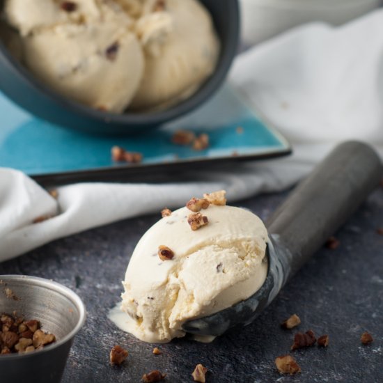 Classic butter pecan Ice cream