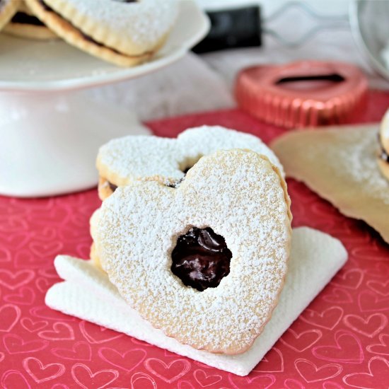 Gluten Free Raspberry Linzer Cookie