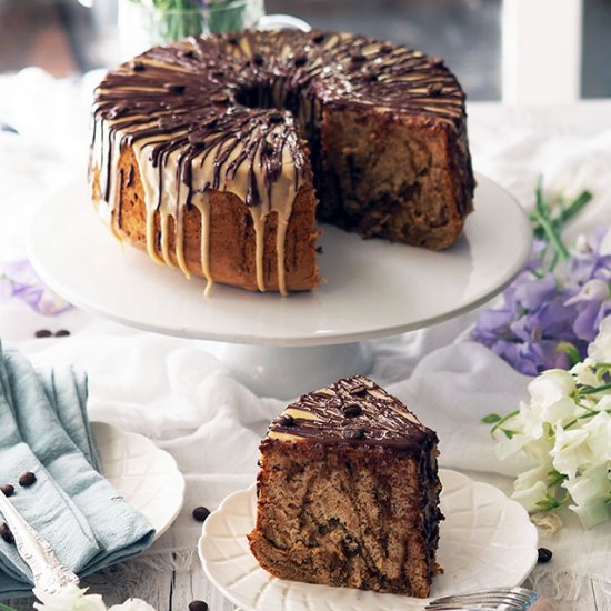 Coffee Marble Chiffon Cake