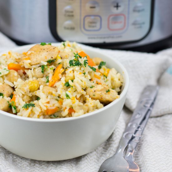 Instant Pot Chicken and Rice Pilaf