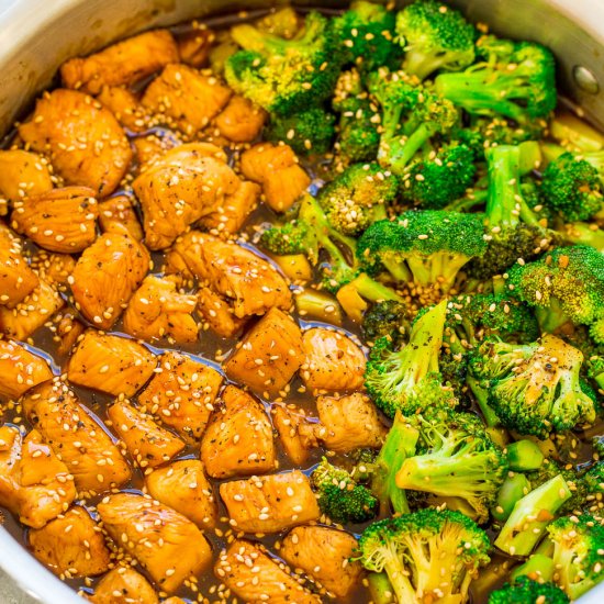 15-Min Sesame Chicken w/ Broccoli