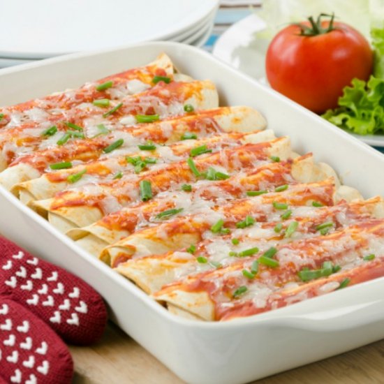 10-MINUTE VEGETARIAN ENCHILADAS