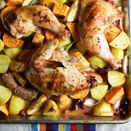 SHEET PAN MUSTARD CHICKEN