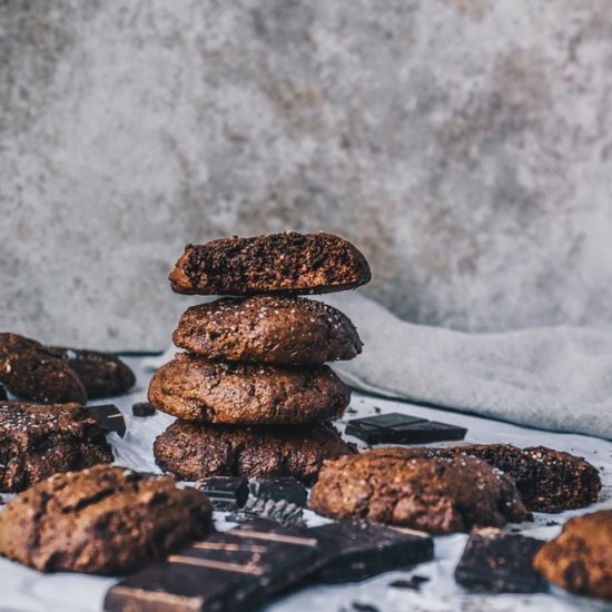 DARK CHOCOLATE BUCKWHEAT COOKIES