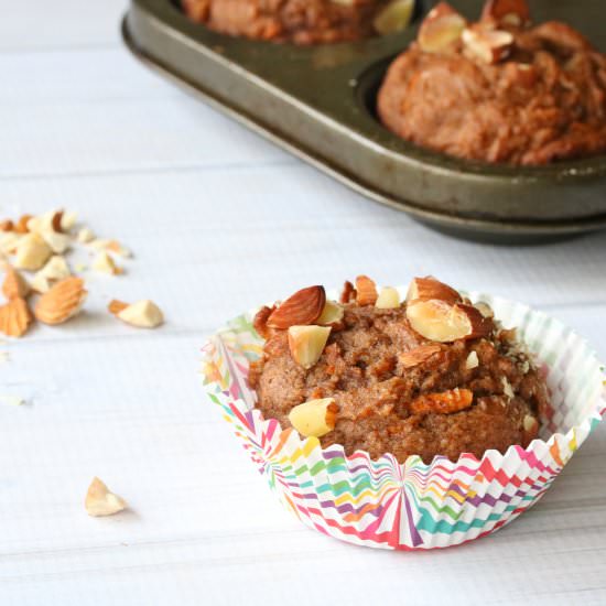 Dairy Free Carrot Spice Muffins