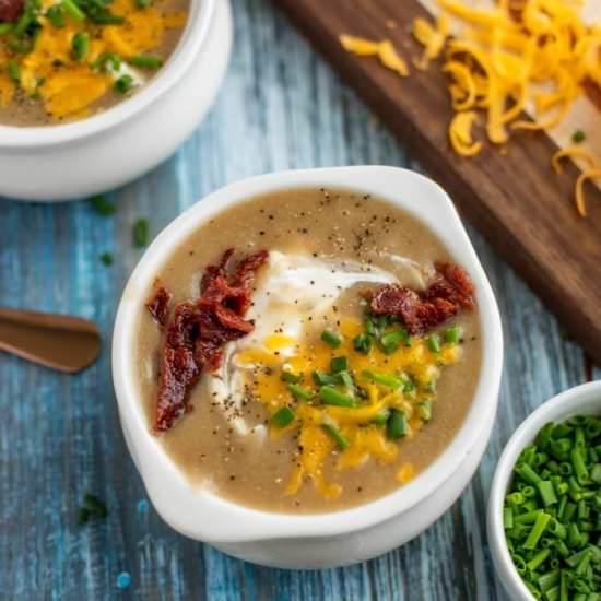 Loaded Cauliflower Potato Soup