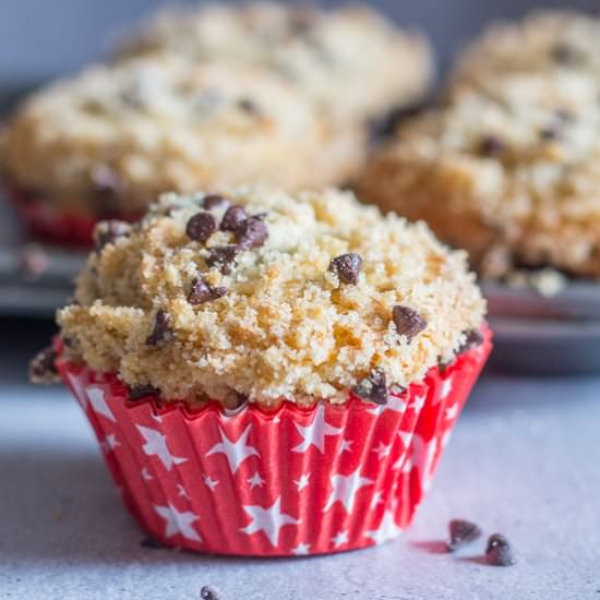 Homemade Chocolate Chip Muffins