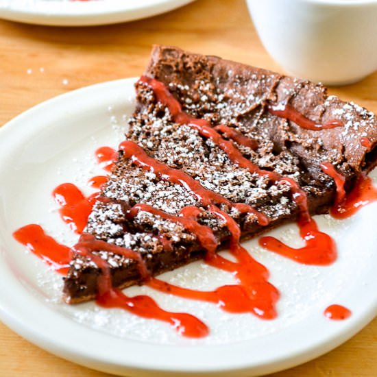 Whole Wheat Chocolate Dutch Baby