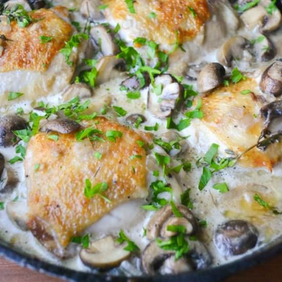 Chicken Thighs Marsala