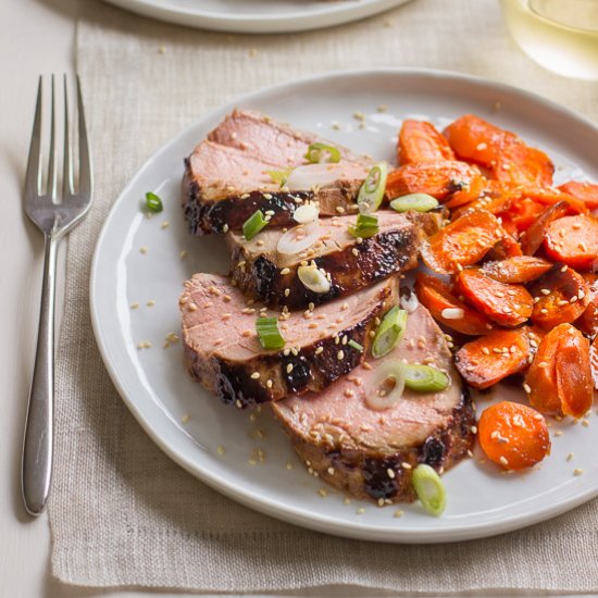 Sesame-Hoisin Pork with Carrots