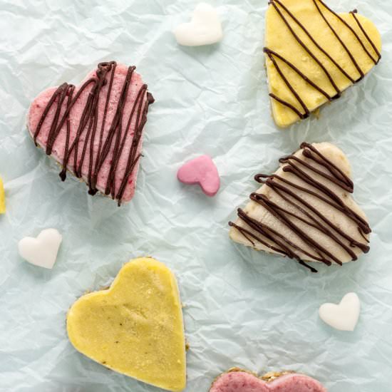 Vegan Ice Cream Cake Hearts