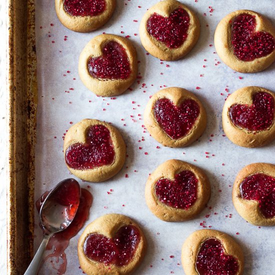 Peanut Butter and Jelly Cookies