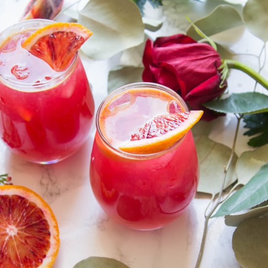 Blood Orange Vodka Soda