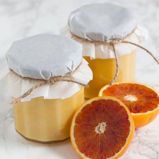 Blood orange curd