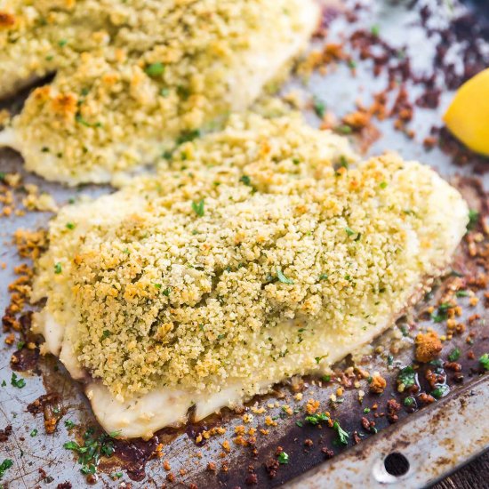 Panko Parmesan Baked Tilapia