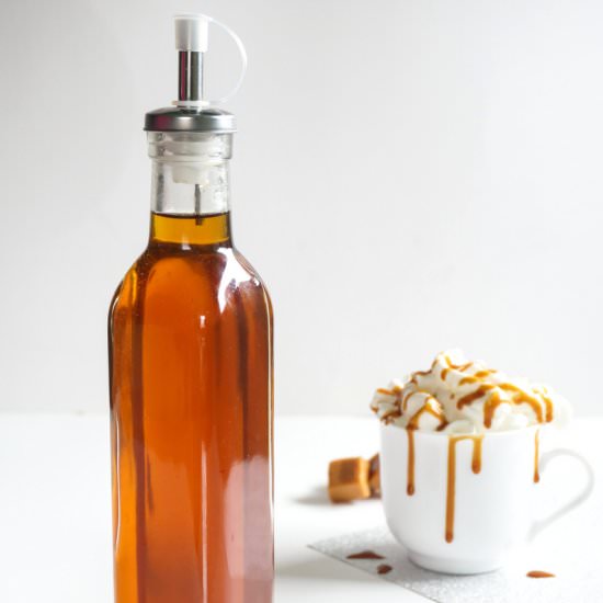 Salted Caramel Syrup for Coffee