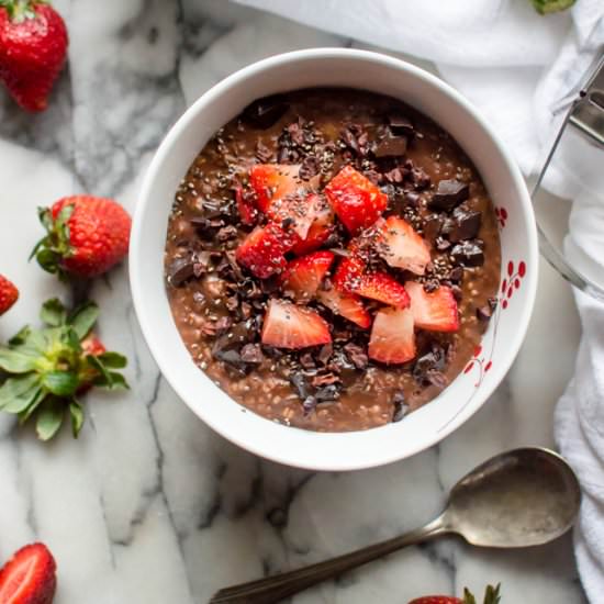 Chocolate Zucchini Oatmeal