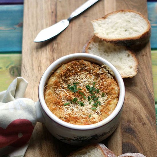 Goat Cheese Fava Artichoke Dip