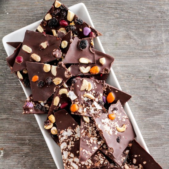 Dark Chocolate Bark 2 Ways