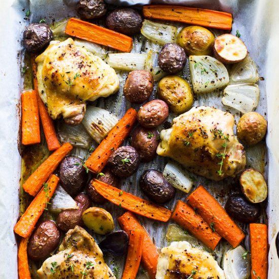 Chicken & Veggie Sheet Pan Dinner