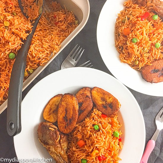 Mixed veggies jollof basmati rice