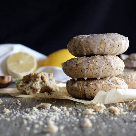 Poppyseed Glazed Doughnuts