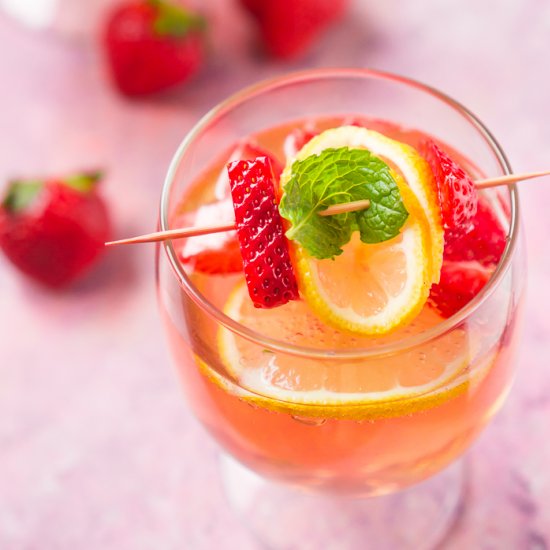 Strawberry Rose Spritzer