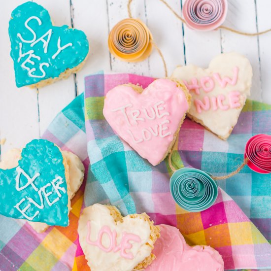 Heart Rice Krispie Treats