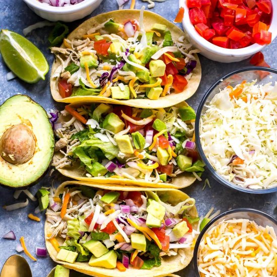 Instant Pot Cilantro Chicken Tacos