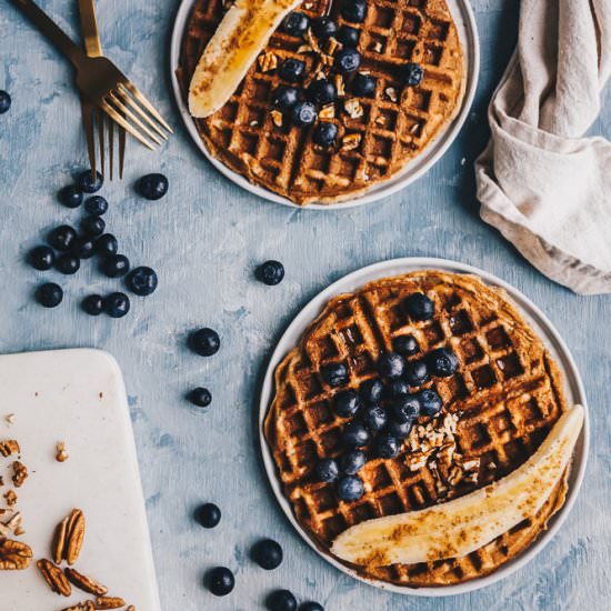 PALEO BANANA WAFFLES FOR TWO