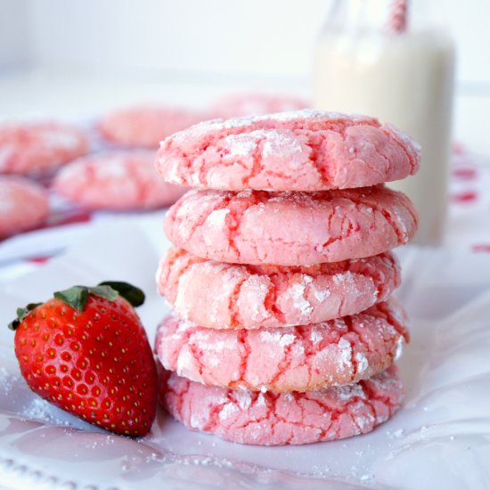 strawberry cake mix cookies