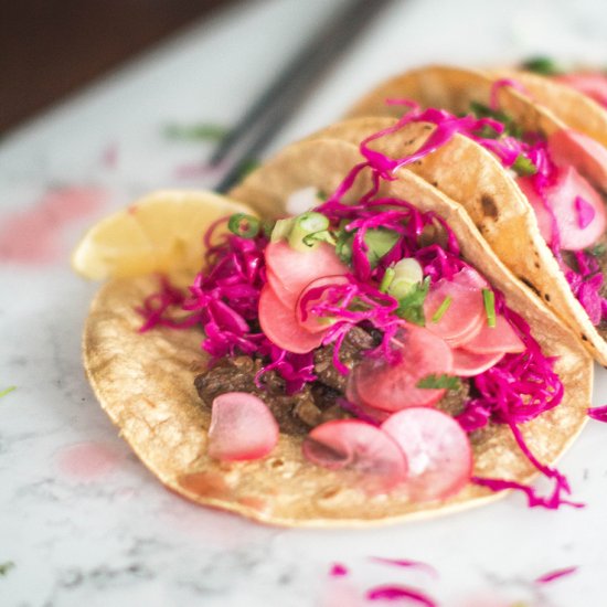 Vegan Bulgogi Fusion Tacos