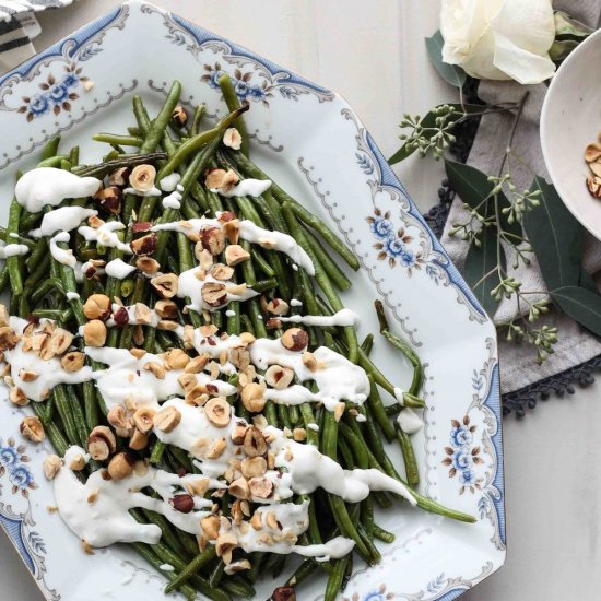 Haricot Vert with Roasted Garlic