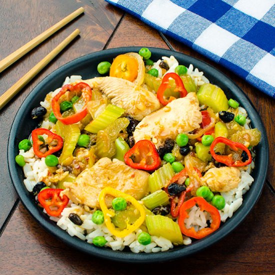 Chicken and Celery Stir-Fry