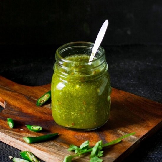 Instant Green Chili Sauce