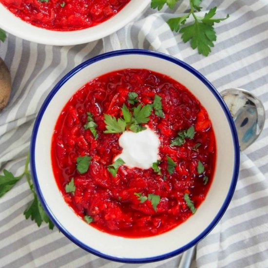 Borscht – Russian beet soup