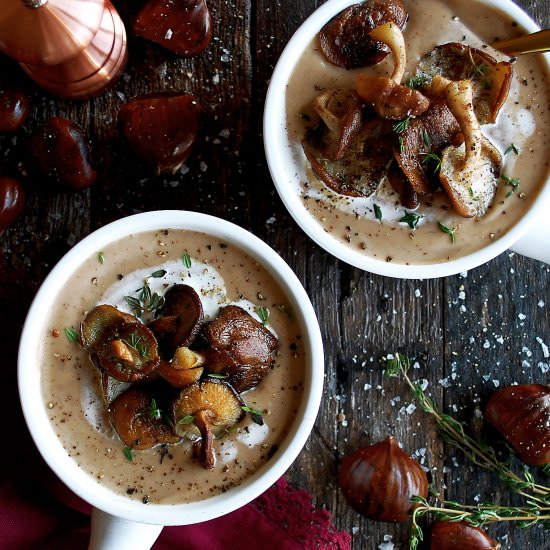 Creamy Roasted Chestnut Soup