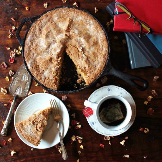 Cardamom-Rose Scented Almond Cake