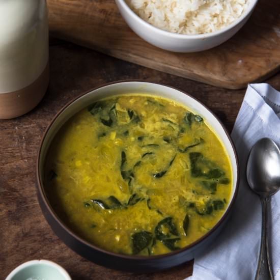 Spiced Coconut & Lentil Soup