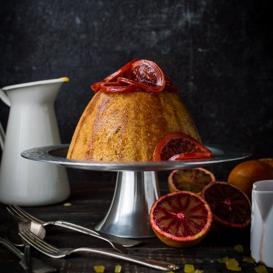 Blood Orange & Ginger Pudding