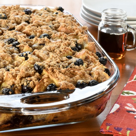 Blueberry French Toast Casserole